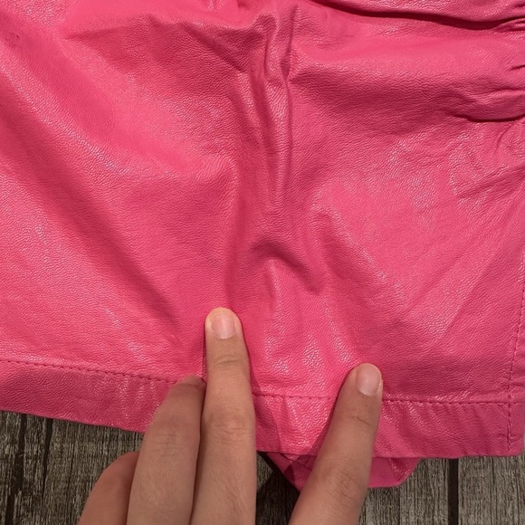 Victoria & Sofia Pink Faux Leather‎ Skort Women's Size Small - Picture 5 of 14